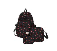 Zaini con fragole per ragazze e adolescenti, zaino per la scuola, carino, kawaii, rosa, multi tasca, zaino per adolescenti, per studenti universitari, università, pendolari, viaggi, E, Taglia unica