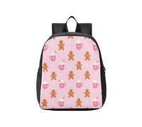 Zaini da ragazza per la scuola Gingerbread Hot Cocoa Pattern