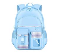 Zaini da viaggio blu chiaro per ragazze grandi borse per libri per adolescenti ragazze zaino per scuola scomparto laptop materasso scuola primaria due persone, Blu, 80