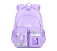 Zaini da viaggio blu chiaro per ragazze grandi borse per libri per adolescenti ragazze zaino per scuola scomparto laptop materasso scuola primaria due persone, Viola, 90