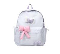 Zaini di emergenza riempiti alla moda zaino a quadretti per uomini, donne e bambini, grande capacità, borsa per la scuola e i libri con design a fiocco, durevole e leggero, zaino da trekking da donna