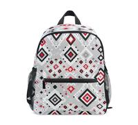 Zaini geometrici a zigzag per bambini con targhetta per nome, zaino per bambini in età prescolare per ragazze, Zigzag geometrici, 3-5 Years, Zaini Carino