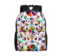 Zaini Messicano Personalizzato Viva Viaggio Donne Uomini Scuola Computer Portatile Bookbag Messico Fiori Texture Studente Universitario Daypack Borse Tempo libero Regali per le vacanze all'aperto