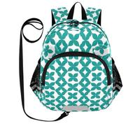 Zaini per bambini con guinzaglio, borse scolastiche marocchine per ragazze dai 3 ai 6 anni, Marocchino Teal, Small
