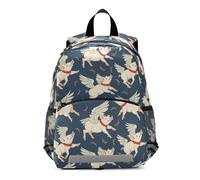 Zaini per bambini con maiale carino blu borsa per bambini asilo borsa per bambini piccoli zaini scuola per bambini con guinzaglio di sicurezza per ragazzi e ragazze 3-7 anni