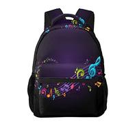 Zaini per bambini Music Notes Colorful Kids Backpacks Large-Capacity School Bags 16 Inch Portable Laptop Bookbag Casual Backpack For 1th- 6th Grade Boys And Girls