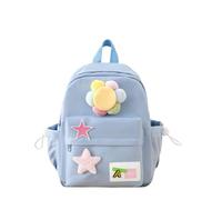 Zaini per Bambini Personalizzati, Zaino Scolastico Simpatico Cartone Animato per Ragazze con Nome Cucito, Zainetto Asilo Bambina, Regali di Ritorno a Scuola per Bambini, Zainetto Bambino (Blu)