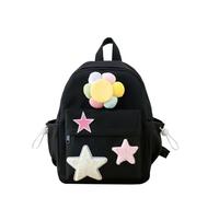 Zaini per Bambini Personalizzati, Zaino Scolastico Simpatico Cartone Animato per Ragazze con Nome Cucito, Zainetto Asilo Bambina, Regali di Ritorno a Scuola per Bambini, Zainetto Bambino (Nero)