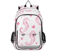 zaini per bambini ragazzi 8-12: borsa libri moderna per giovani in colori assortiti - cavallo mare San Valentino