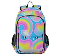 zaini per bambini scuola 8-12: bookbag leggero per la scuola media in colori assortiti - Rainbow Of Colored Fake Sequins