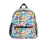 Zaini per bambini zaini impermeabili per ragazzo/ragazza zaini per il bagaglio a mano con sagome di cinghie sul petto farfalle colorate, sagome farfalle colorate, S, Sagome farfalle colorate, S