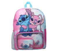 Zaini Per Ragazze Stitch Set Da 3 Pezzi Zip Personaggio Rosa Taglia Unica
