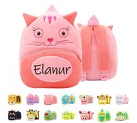 Zaini Personalizzati per Bambini,Zainetto Bambino Personalizzato con Nome Ricamato,Zaino Unisex per Ragazze e Ragazzi,Regalo per l'ingresso a Scuola, 15 Stili di Sacchi Scuola per Animali#14