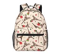 Zaini vintage con margherite, zaini per computer portatili per viaggi e lavoro, borse leggere per libri per uomini e donne, Vintage Brown Eifel Tower Parigi e Rose, One Size, Zaino daypack