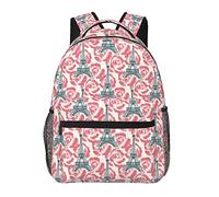 Zaini vintage Parigi, zaini per computer portatili per viaggi e regali di lavoro, borse leggere per uomini e donne, Torre Eiffel vintage, One Size, Zaino daypack