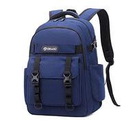 Zaini, Zaino moderno antifurto minimalista impermeabile for la scuola(Blu)
