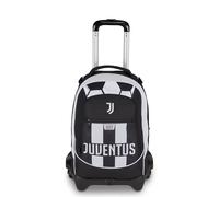 Seven Trolley Scuola Jack 3 Ruote Juventus, Nero, 33L, Scomponibile, Cross-over System, 3 in 1, Uso Zaino, Tasca frontale, Scuola elementare e media, Bambino, Ragazzo, Calcio, Prodotto ufficiale
