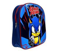Zaino 3D Sonic Prime Blu - Ufficiale - Scuola Infanzia e Tempo libero 31x27x10cm