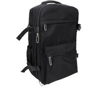 Zaino a Compressione Sottovuoto di Grande capacità Layout Organizzato a Prova di Pioggia per Laptop da 15,6 Pollici Viaggiatori D'affari Spallacci in Spugna (BLACK)