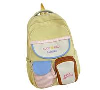 Zaino A Contrasto Colore Alla Con Spazio Spazioso Per Studenti Borse Libri Per La Scuola Capacità Nylon Daypack Borsa