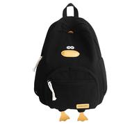 Zaino a forma di animale - Borsa per libri morbida a forma di, borsa a più tasche a forma di con spalline regolabili per casa, giardinaggio, necessità quotidiane, Nero, Se