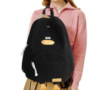 Zaino a forma di animale carino - Borsa per libri morbida a forma di anatra, borsa a più tasche a forma di anatra con spalline regolabili per casa, giardinaggio, necessità quotidiane, Nero , Se