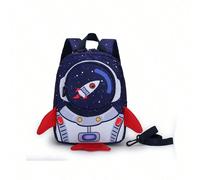 Zaino a forma di razzo cartoni animati con guinzaglio per adolescenti, piccola borsa a doppia spalla Tagli UnicaGeometrico,Grafico,LetterePoliammide