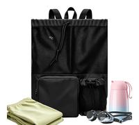Zaino a rete da spiaggia, grande borsa da nuoto portatile impermeabile | borsa a rete da spiaggia | per nuoto allenamento allenamento palestra parco giochi all'aperto indoor donna uomo