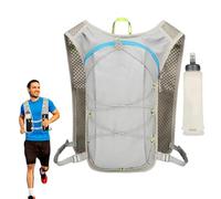 Zaino a sacco d'acqua per escursioni, sistema di idratazione riflettente, con una morbida bolla di bottiglia da 500 ml e una tracolla regolabile per fitness, campeggio, viaggi, sci, fitness e