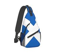 Zaino a Spalla a Tracolla per Uomo Donna Multiuso Antifurto Borse da Palestra Sacco Daypack Zaino da Esterno Borsa da Trasporto, Borsa a Tracolla a Spalla con Bandiera Scozzese Art