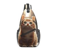 Zaino A Tracolla A Cute Little Cat Sacca Per Casse Di Fionda Multiuso Traspirante Borsa A Traversa, Per Ciclismo, Escursionismo, Correre, Lavoro