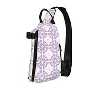 Zaino a tracolla a tracolla Modello lavanda Zaino da viaggio da escursionismo sul petto Borsa a tracolla con una cinghia