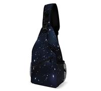 Zaino a tracolla alla moda Borsa da petto con stelle creative nella stampa notturna Zaini a tracolla per uomo e donna