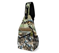 Zaino a tracolla alla moda con stampa a ponte formica creativa zaini a tracolla per uomini e donne, stile, 38 x 20 cm, borsa a petto stampata