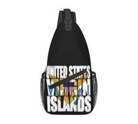 Zaino A Tracolla American Virgin Islands Flag Eagle Zaino Spalla Multiuso Traspirante Pacchetto Da Viaggio Per Spalle, Per Donna, Correre, Viaggio