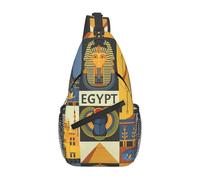 Zaino A Tracolla Ancient Egypt Tribe Series Sacca Per Casse Di Fionda Casual Cintura Regolabile Pacchetto Da Viaggio Per Spalle, Per Escursionismo, Correre, Routine Di Fitness