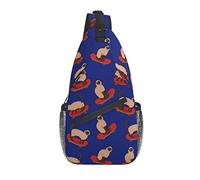 Zaino A Tracolla Animal Cat With Skateboard Zaino Alla Moda Multiuso Casual Pacchetto Da Viaggio Per Spalle, Per Correre, Scuola, Lavoro
