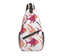 Zaino A Tracolla Beautiful Tropical Fish Zaini Petto Cintura Regolabile Traspirante Pacchetto Da Viaggio Per Spalle, Per Viaggio, Lavoro, Correre