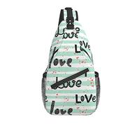 Zaino A Tracolla Black Hand Painted L, O, V, E Daypack Casual Per Uomo Multiuso Traspirante Marsupio, Per Routine Di Fitness, Lavoro, Correre