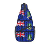 Zaino A Tracolla British Virgin Islands Flag Pacchetto Frontale A Spalla Casual Cintura Regolabile Borsa A Tracolla, Per Sport All'Aperto, Camminare, Viaggio
