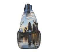 Zaino A Tracolla City Sydney Piccola Sling Bag Traspirante Multiuso Marsupio, Per Escursionismo, Viaggio, Uomo