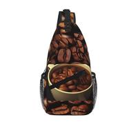 Zaino A Tracolla Coffee Collage Zaino Alla Moda Casual Cintura Regolabile Borsa A Tracolla, Per Correre, Ciclismo, Sport All'Aperto, Camminare