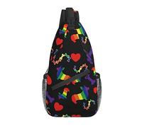 Zaino A Tracolla Colorful Dogs With Bones Daypack Casual Per Uomo Cintura Regolabile Multiuso Borse Per Imbracatura, Per Correre, Donna, Camminare