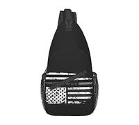 Zaino a tracolla con bandiera da ufficiale correttivo Borsa a tracolla casual da viaggio con tracolla alla moda