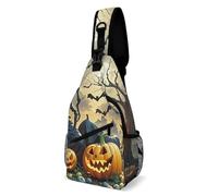 Zaino a tracolla con mostro ragno e zucca, zaino da viaggio, zaino da trekking, per donne e uomini