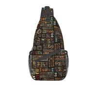 Zaino a tracolla con motivo greco, borsa a tracolla, borsa a tracolla, palestra, ciclismo, viaggio, escursionismo, zaino per uomini e donne