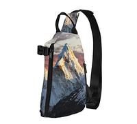 Zaino a tracolla con tracolla Mountain Nepal Everest Travel Hiking Chest Daypack One Strap Shoulder Bag