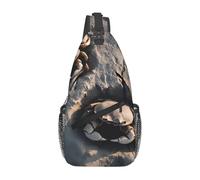 Zaino A Tracolla Crab Holes On The Beach Prints Monospalla Uomo Casual Multiuso Pacchetto Da Viaggio Per Spalle, Per Viaggio, Routine Di Fitness, Uomo, Sport All'Aperto