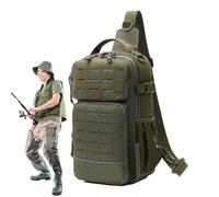 Zaino A Tracolla Da A Mosca - Con Portabottiglia E Scomparto Per L'Attrezzatura - Borsa per Attrezzatura da a Tracolla | per Camping Uomini Viaggio Escursionismo Outdoor Palestra Sport e Avventura