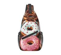Zaino a tracolla da donna e uomo, romantico, Parigi, Eiffel, borsa a tracolla da viaggio, escursionismo, borsa da petto, Ciambella, Taglia unica